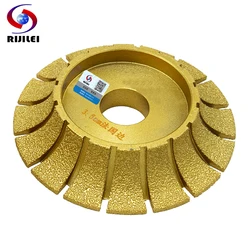 RIJILEI 140mm*30mm Brazing Profiling Wheels for Marble and Granite Angle Grinder Grinding Wheel Marble Edging Discs MX45
