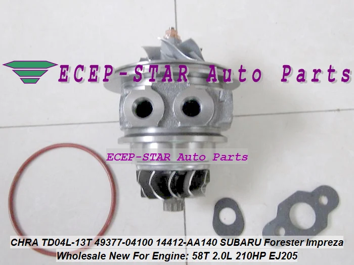 

Turbo Cartridge CHRA Core TD04L 49377-04300 49377-04100 14412-AA151 For SUBARU FORESTER Impreza WRX-NB 2000 58T EJ205 2.0L