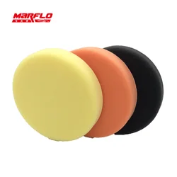 Marflo 150mm Polishing Sponge Pad Buff Polishing Pad For Car Polisher Dual Action Pad Sponge Fine Medium Heavy Cutting Power