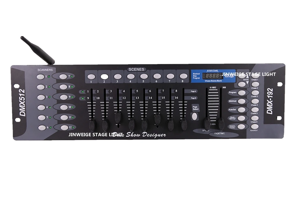 Free Shipping 192 Channel Wireless DMX Controller Stage Lighting Equipment Console for LED Par Moving Head Spotlights D