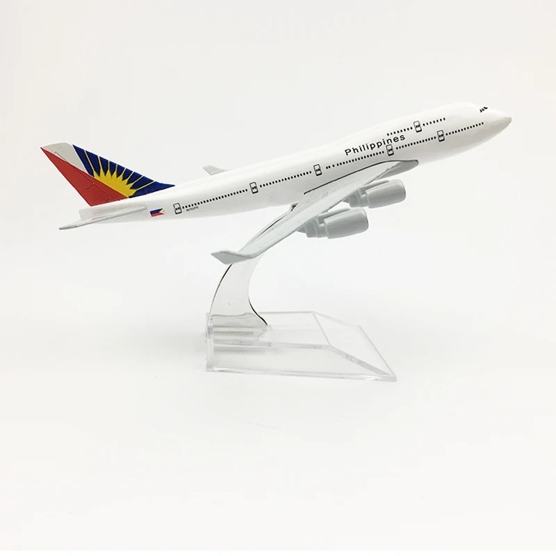 

Philippines Airlines Aeroplane model Boeing 747 airplane 16CM Metal alloy diecast 1:400 airplane model toy for children