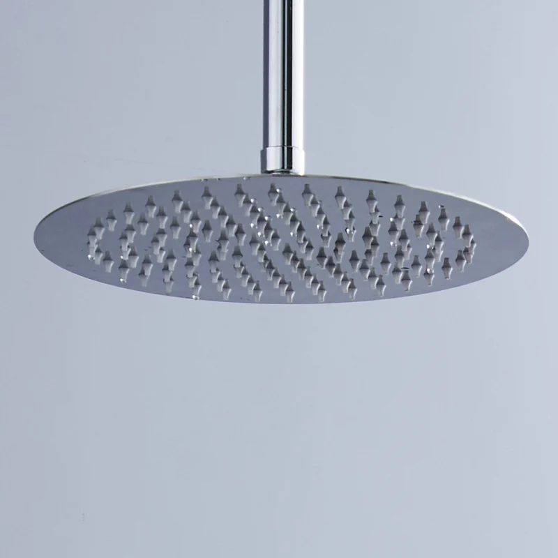 Free shipping 12 inch shower heads Ultra thin steel shower SUS shower head not have arm stainless steel shower CP12000