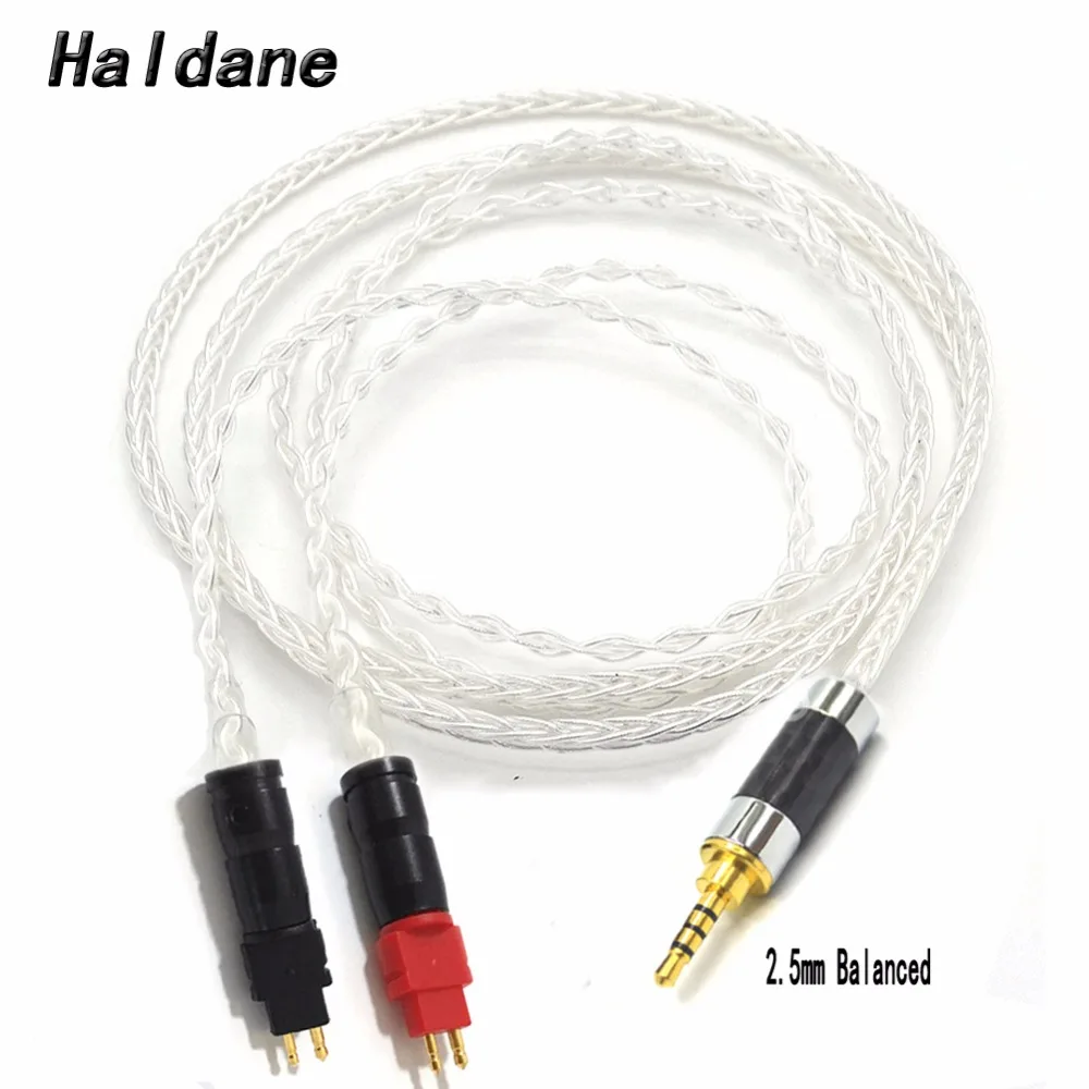 Haldane 8cores Copper Silver plated Replacement Audio Cable for HD600 HD650 HD525 HD545 HD565 HD580 Headphones