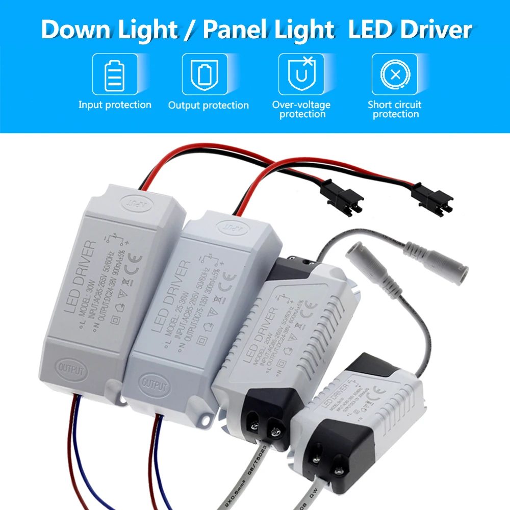 LED Power Supply 1W-36W 300mA Driver Adapter AC85-265V Lighting Transformer For LED Panel Light Downlight