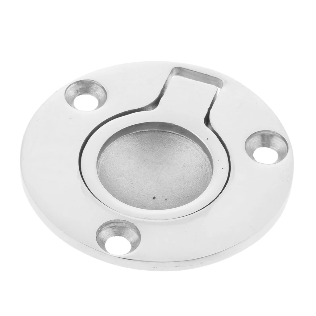 Boat 316 Stainless Steel Flush Lift Ring / Hatch Pull Handle 50mm 2\