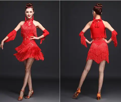 Latin Dance Dress Women Girls 2018 daliclown