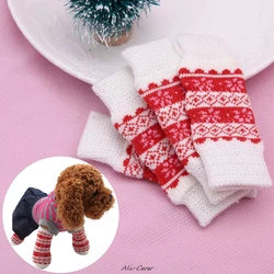 4Pcs/set Pet Dog Puppy Cat Winter Leg Warmer Sleeves Protectors Pet Supplies M08 dropshipping