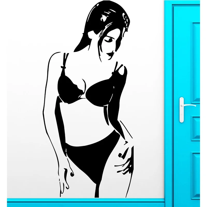 

Sexy Girl Club Sticker Naked Decal Muurstickers Posters Vinyl Wall Decals Pegatina Quadro Parede Decor Mural Sexy Girl Sticker