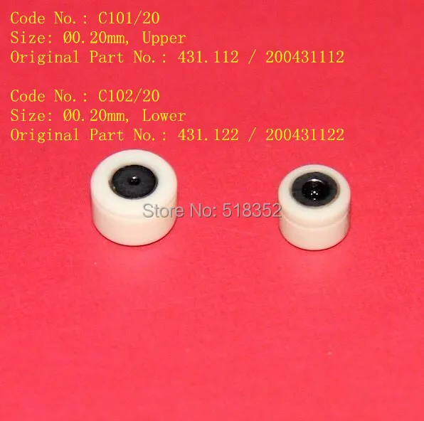 

charmilles diamond guide set d=0.20mm,upper &lower( 1set=2pcs c101+c102) 104433420 (200431112 +200431122)WEDM-LS Machine Parts