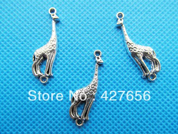 30pcs Antique Silver tone/Antique Bronze Cute Giraffe Deer Connector Pendant Charm/Finding,DIY Accessory Jewelry Making