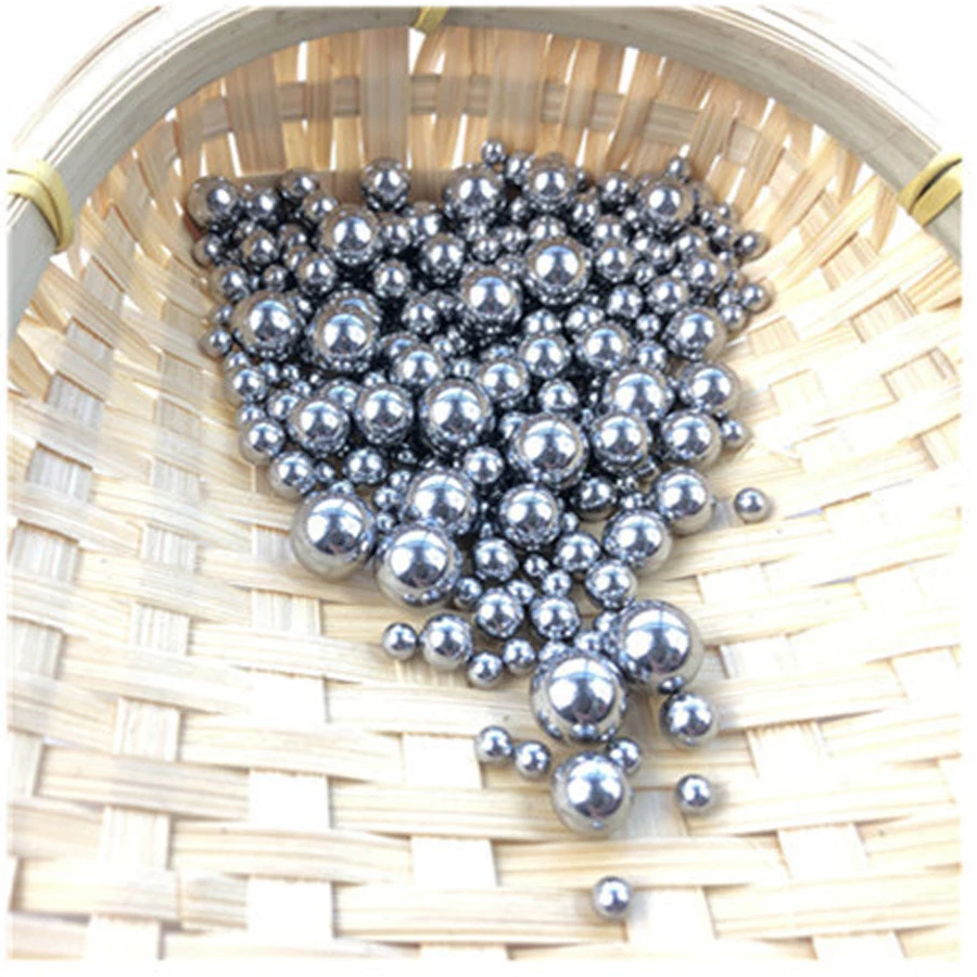 100 pz 6mm 8mm diametro sfera d\'acciaio per la caccia professionale fionda cuscinetto arco munizioni fionda pallini accessori