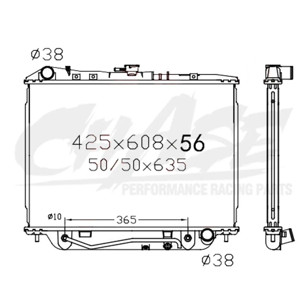 Aluminum Radiator For Honda Passport Isuzu Rodeo/Vehicross AT MT OE:8970849240