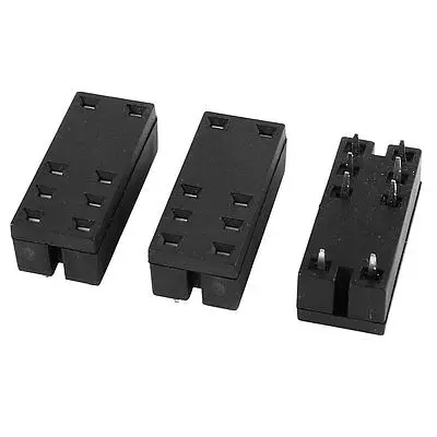 10 Pieces Black 6 Pin Auto Car General Relay Socket Base Holder 14F-2Z-A2 7A 250V