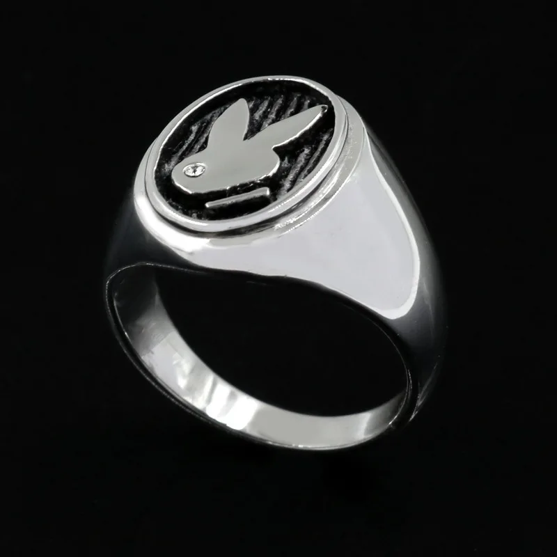 Animal Bunny Men's Personality Accessories Explosion Style Ring Free Shipping