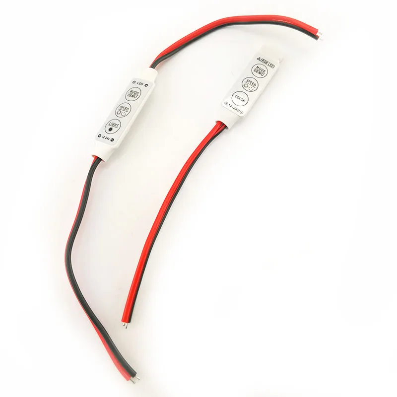 

DC 12V mini Led Strip RGB single color 3 Keys Controller for SMD 3528/5050/5730/5630/3014 LED Strip lights DC12V