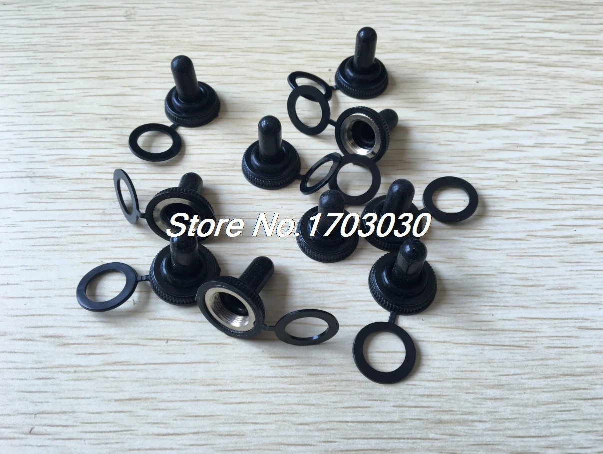 10 Pcs 12mm Waterproof Rubber Toggle Switch Protect Covers Caps Seal