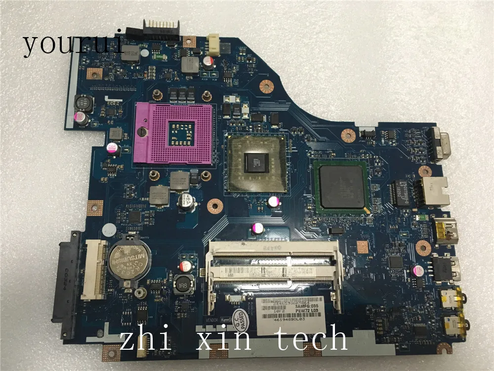 

yourui For Acer aspire 5336 5736 Laptop motherboard MBR4G02001 MB.R4G02.001 PEW72 LA-6631P DDR3 Test work perfect