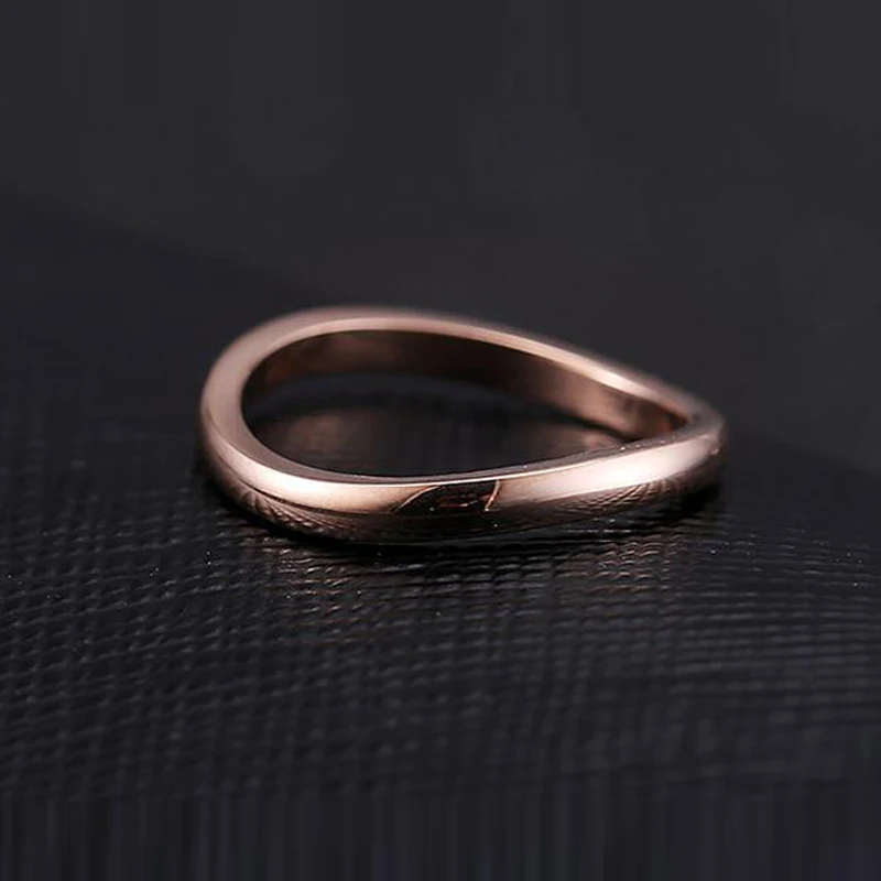 Fashion Jewelry Wholesale High Quality Love for Infinity Irregular Distortion Ring 316L Stainless Steel Woman Love Tail Ring