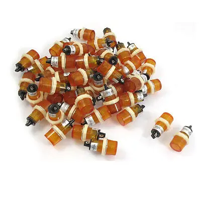 

50 Pcs DC 24V 15mm Yellow Round Head Indicator Pilot Light Lamp XD15-3