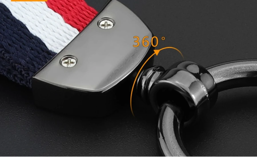 Housekeeper Car Motorcycle Home Metal&Nylon Keychain Men Key Ring Women Key Holder Strap String Trinket Buckle Accessories