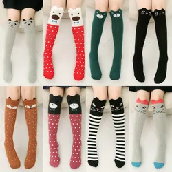 Cute Animal Socks Kids Girls Knee High Socks Children 3D Cartoon School Over Knee Long Socks Cotton Fox Cat Boys Leg Warmer 3-10