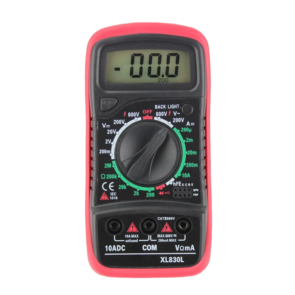 xl830l Mini Digital multimeter Voltmeter Ammeter Multimeter AC DC volt ohm tester LCD Component  test current multi meter