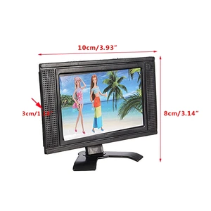 Neue LCD -TV -Puppe, Barbie Doll Spielzeugstrukturen Accessoires, Heimmöbel, Köpfe 10 Hauptverkaufsfamilie Barbie - №6