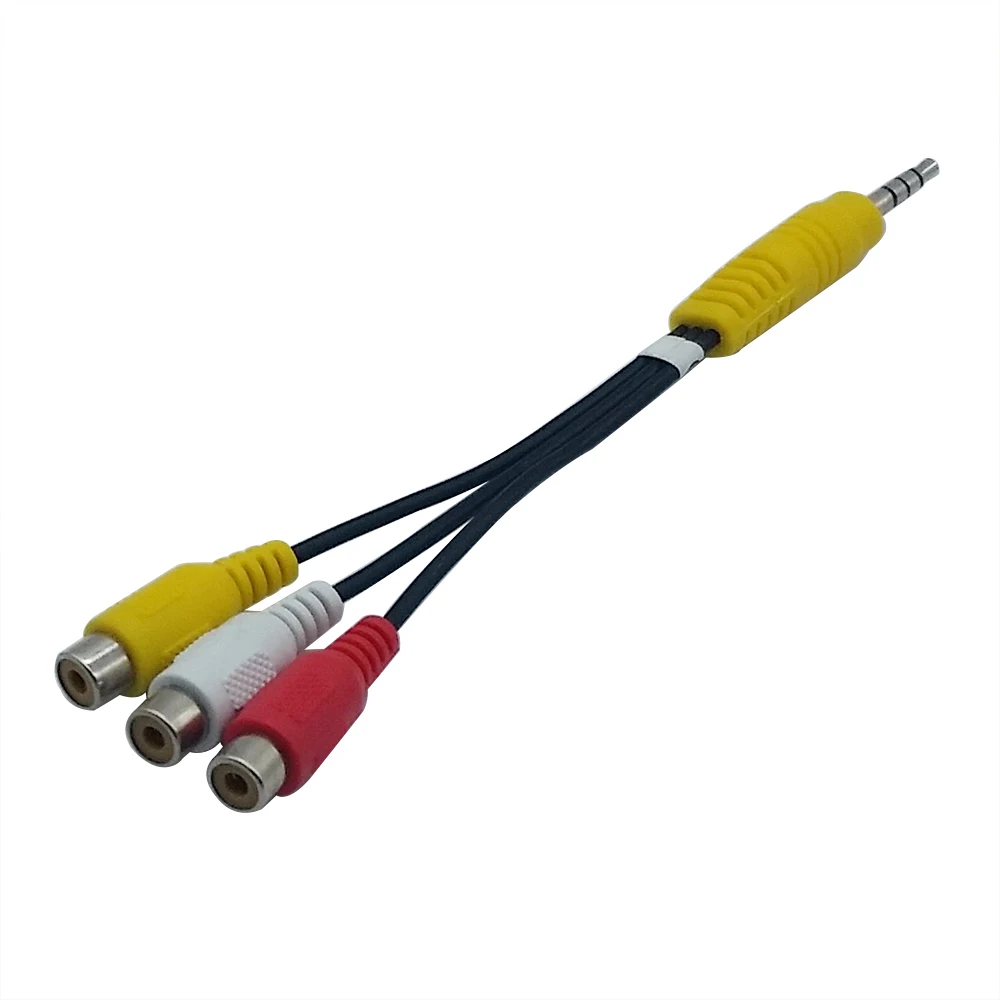 3.5 3RCA Cable 3.5 Male to 3 RCA Female Line 4 section 3.5 Male 3 RCA Female Audio Video Cable 3.5mm Male 3 RCA AV R L Audio