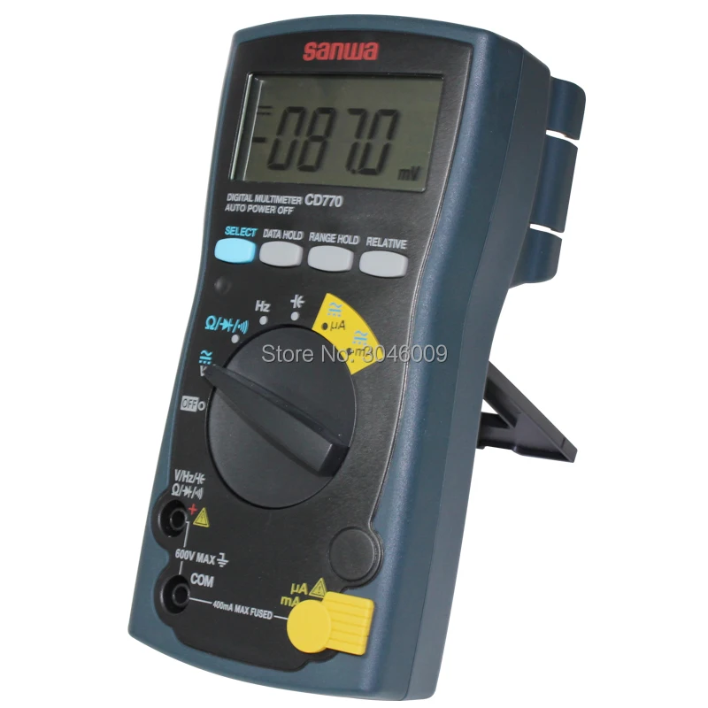 Japan sanwa CD770 Standard Digital Multimeter On-Off Beep Data Lockout Resistance / Capacitance / Frequency Measurement