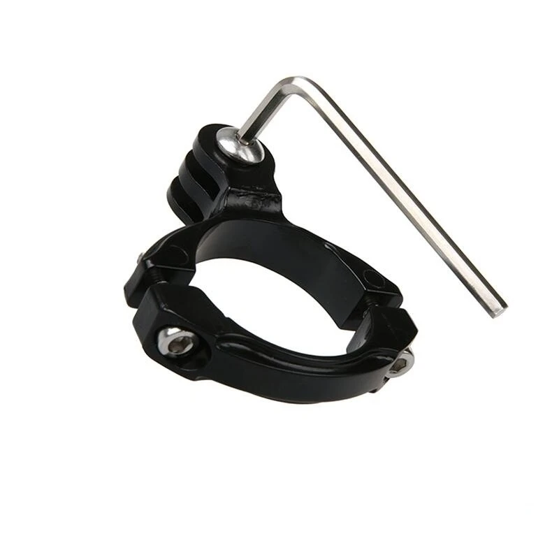 Clownfish-자전거 자전거 오토바이 마운트 홀더, GoPro Hero 11 9765 Xiaomi yi Mijia 4K SJCAM SJ4000 H9 카메라 알루미늄 삼각대