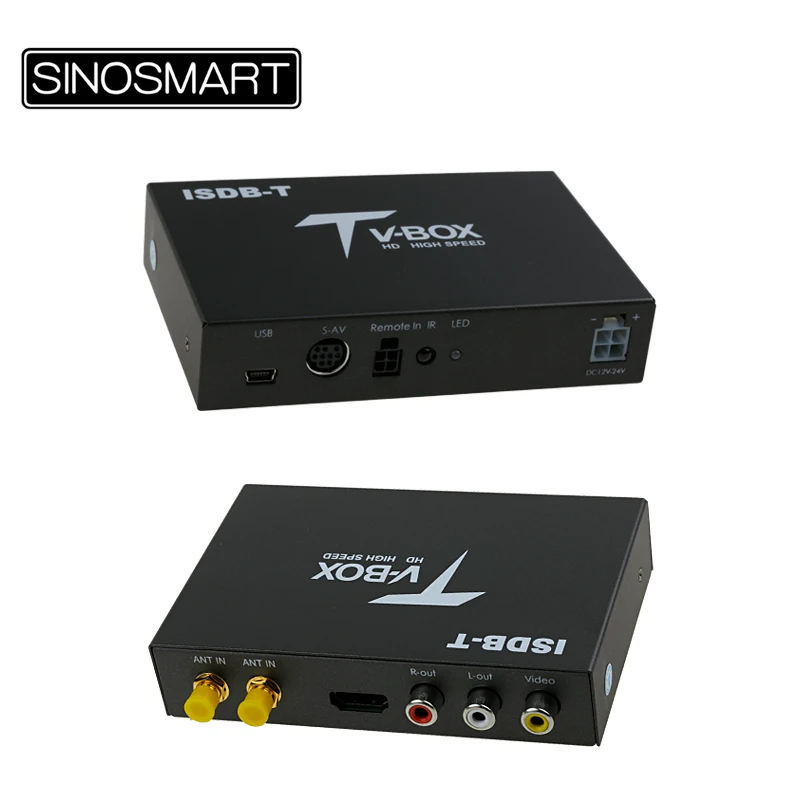 Car Digital TV Box external ISDB-T TV Full seg dual tunners for Brazil/Peru/Argentina/Philippine