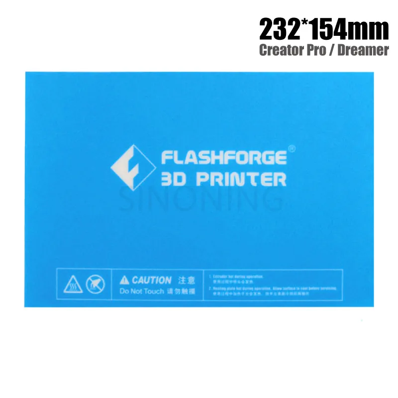 

Flashforge 3D printer Accessories print sticker build plate tape for Creator Pro/Dreamer 232*154mm