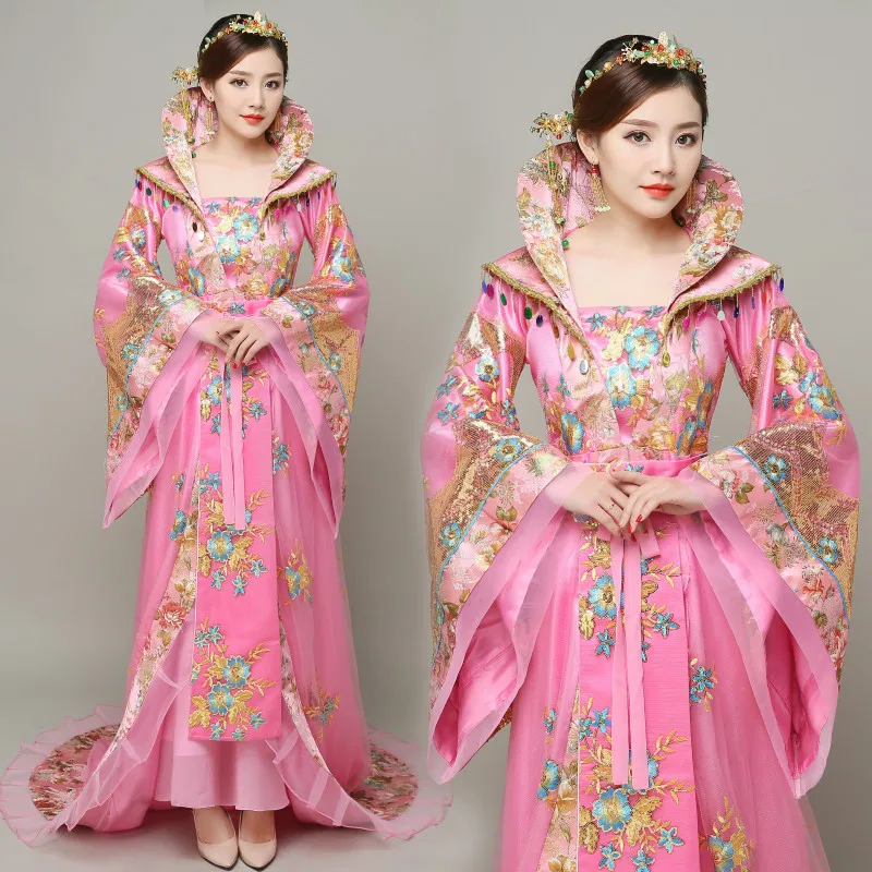 Traditional Princess Ancient China Royal Women Dress Queen Stage Hanfu Tang Dynasty Fairy Long Tailed Costume Empress Clothing