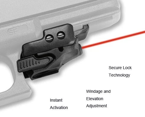 CT style CMR-201 Rail Master Laser Sight mini red laser sight with Universal Mount fits pistol handgun for hunting