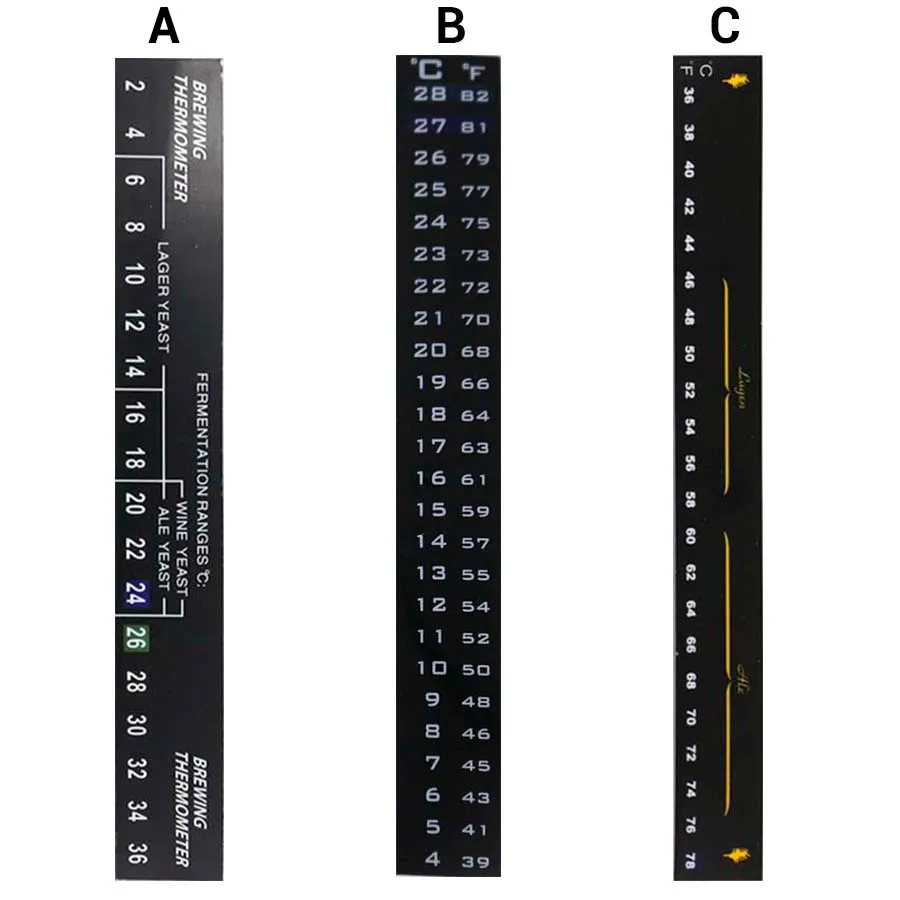 Homebrew Beer & Wine Digital Adhesive Thermometer Stick On Thermometer LCD Thermometer Fermentation Thermometer Sticker