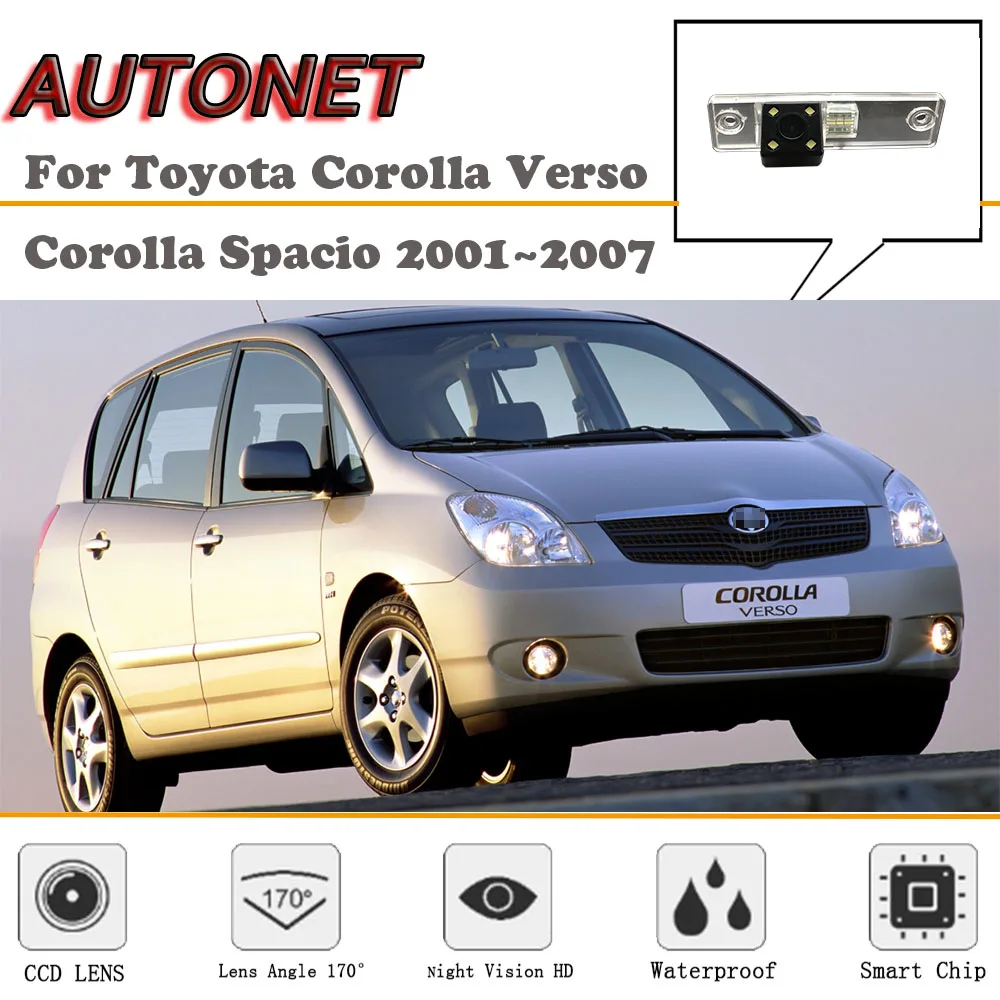 

AUTONET Rear View camera For Toyota Corolla Verso Corolla Spacio 2001~2007/CCD/Night Vision/Backup Camera/license plate camera