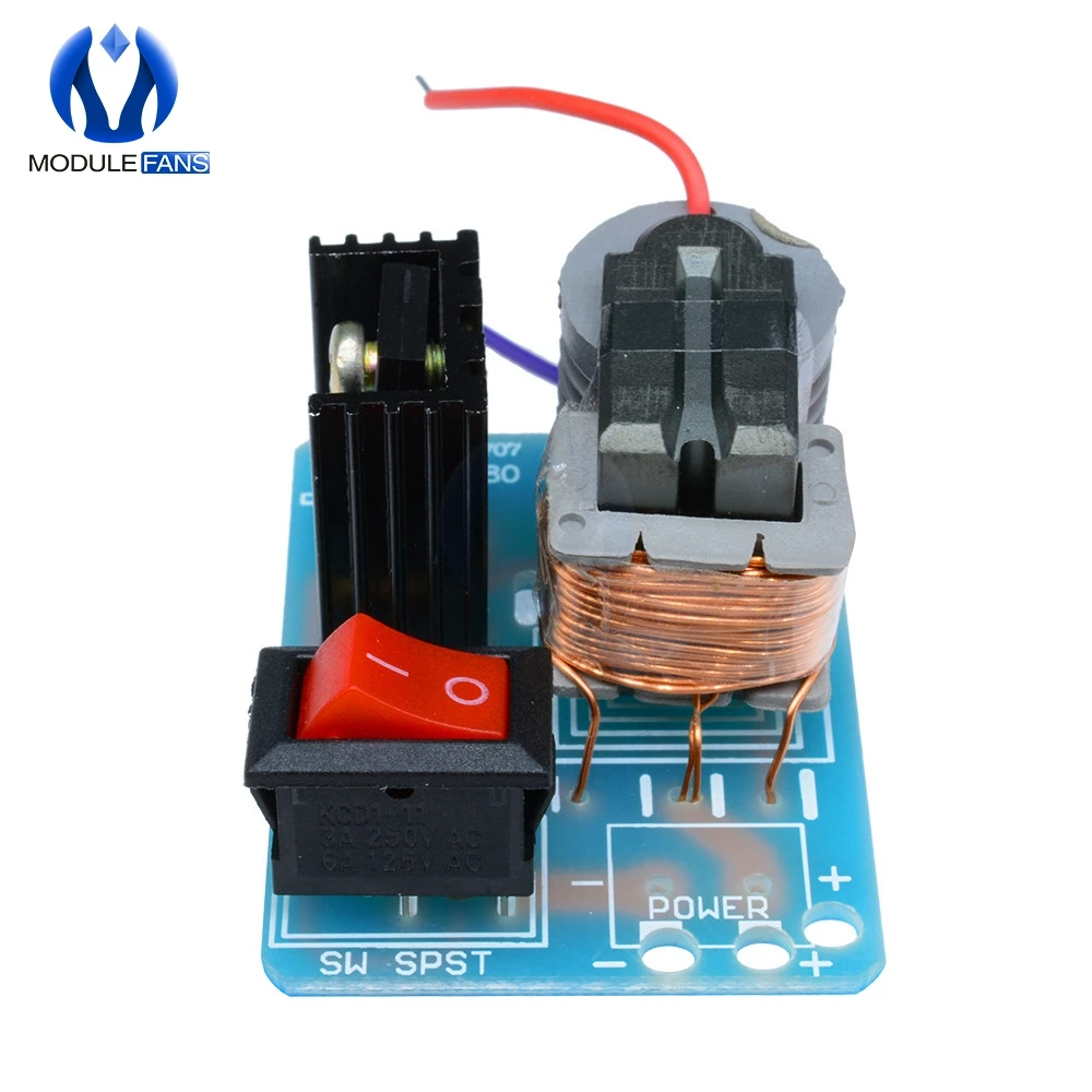 15KV High Frequency DC High Voltage Arc Ignition Generator Inverter Boost Step Up 18650 DIY Kit U Core Transformer Suite 3.7V image 3