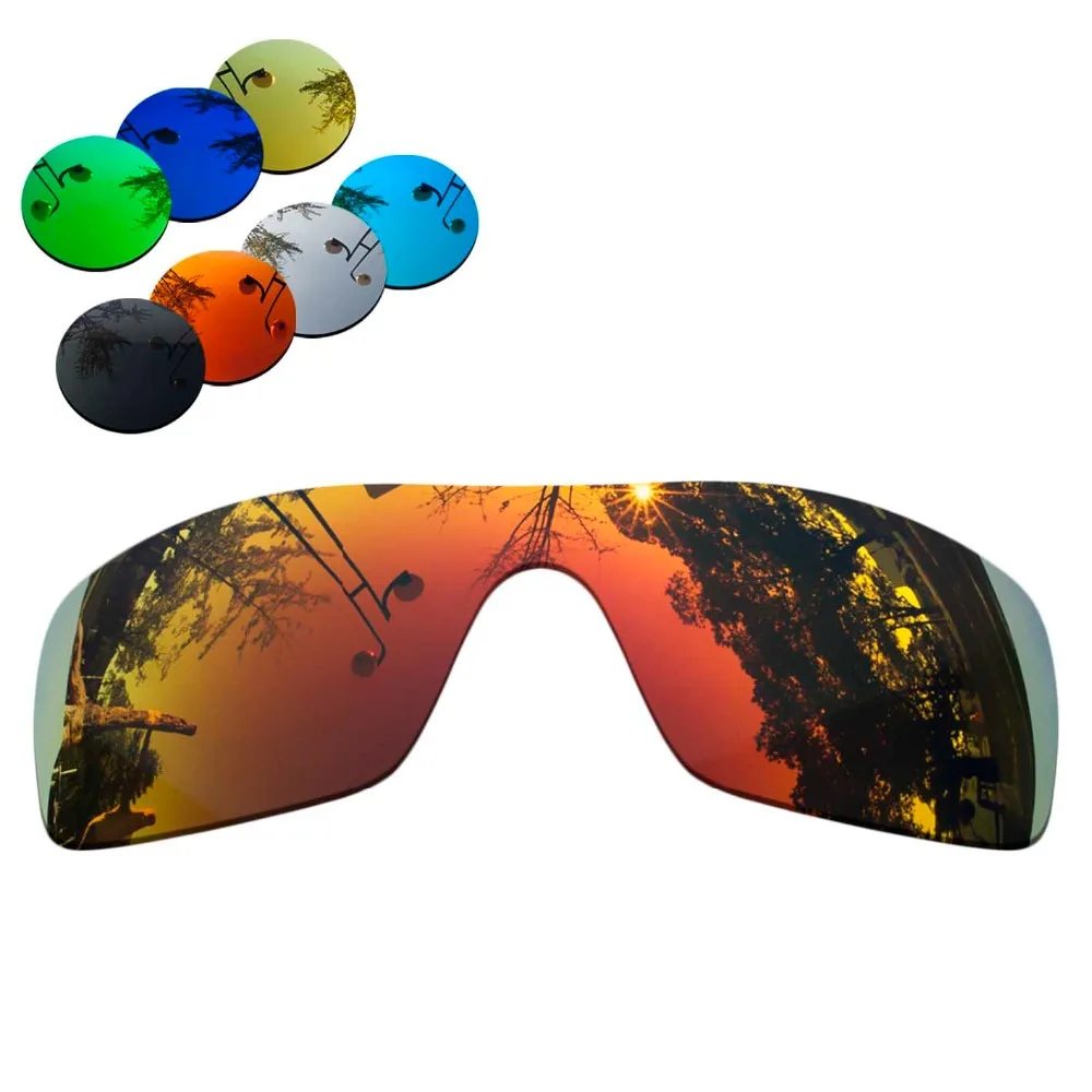 100% Precisely Cut Polarized Replacement Lenses for StraightBack Sunglasses Red Mirrored Coating Color- Choices