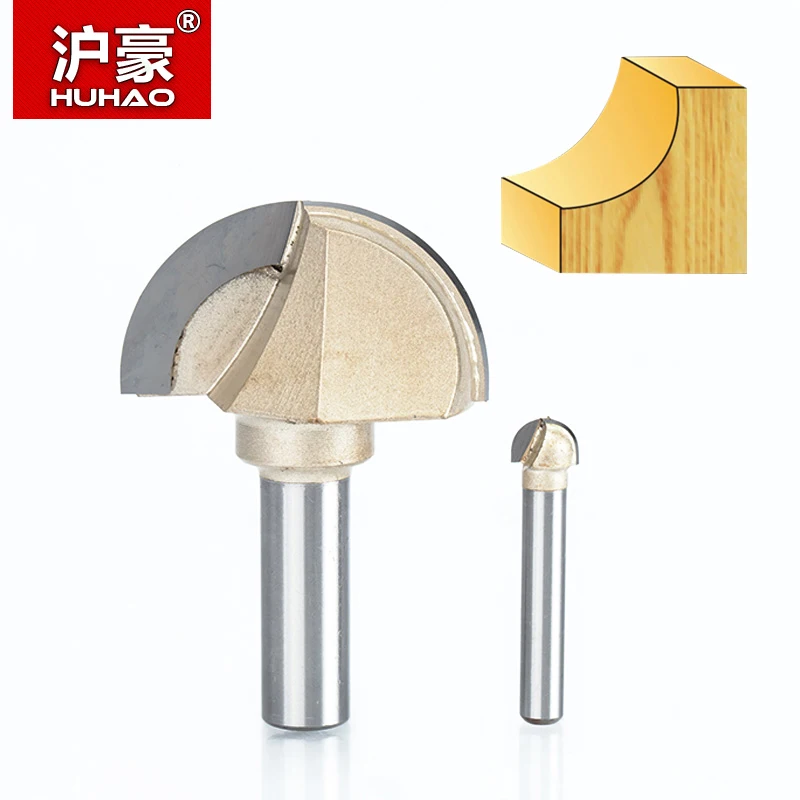 HUHAO 2pcs/lot  Double Edging Router Bits Cove Box Bit Tungsten Carbide Woodworking Endmill 1/2" 1/4" Shank Miiling Cutter