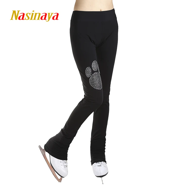 Custom Women Sportswear figure skating pants Through Gym Workout Skating trousers Yoga Pants Leggings