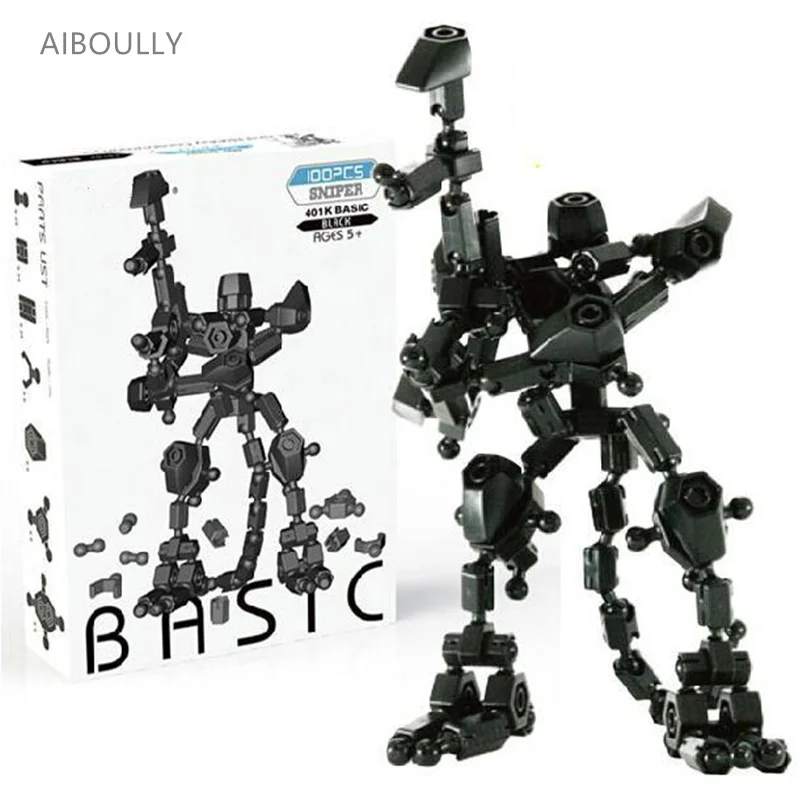 Alta qualità 100 parti/set soldato guerriero Kit di costruzione di modelli bambini adulti giocattoli fai da te trasforma Robot esercito arte Decor regalo per bambini