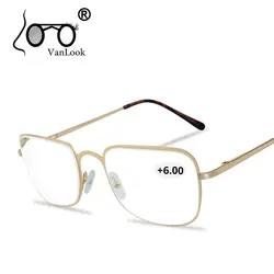 Okulary do czytania mężczyźni kobiety + 450 + 500 + 550 + 600 + 650 + 700 + 750 + 800 okulary ze stali nierdzewnej Gafas de Lectura tanie