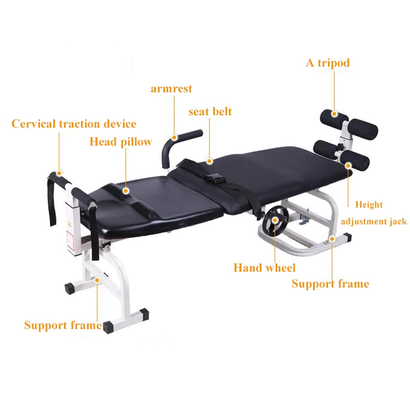 Lumbar disc stretcher cervical household whole body tractor tractor traction bed folding bed guards