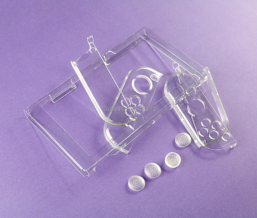 1ชุดHardคริสตัลป้องกันฝาครอบสำหรับNS NXคอนโซลSwitch + Thumbหมวกแพคเกจ