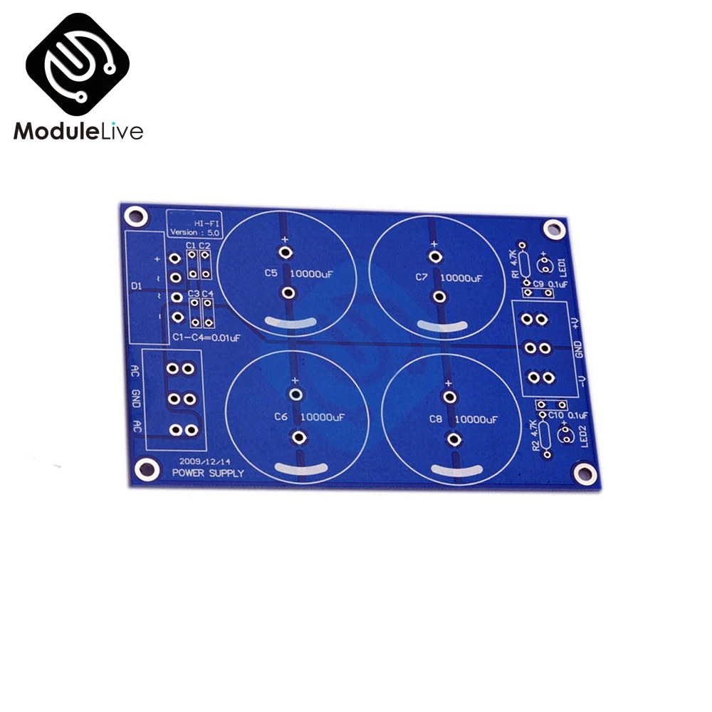 4*10000uF  50V Rectifier Filter Power Supply Board four 10000uF For LM3886TF TDA7293 PCB Module LM3886 Amplifier