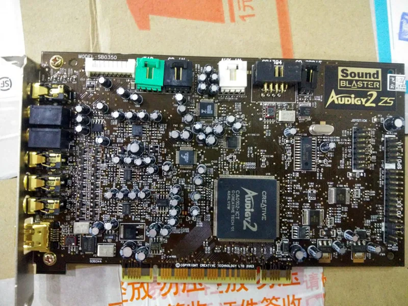 ,Creative Audigy2 7.1 Channel Sound Card SB0350 support DTS