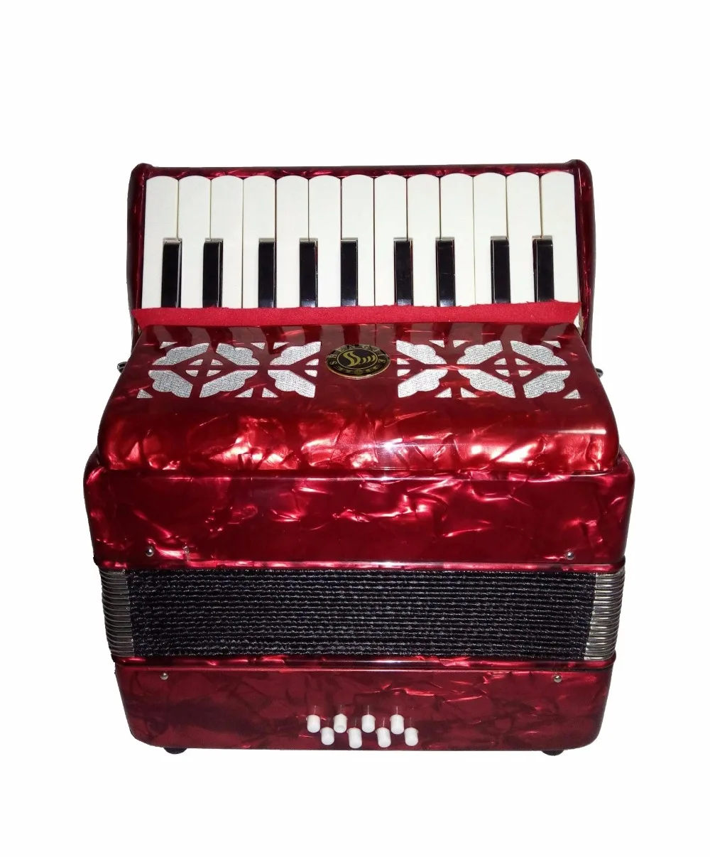 SunRhyme 22 Keys 8 Bass Kids accordion 22 Keys 8Bass accordion for Children/Adults (Red/Blue/Green 3color options)