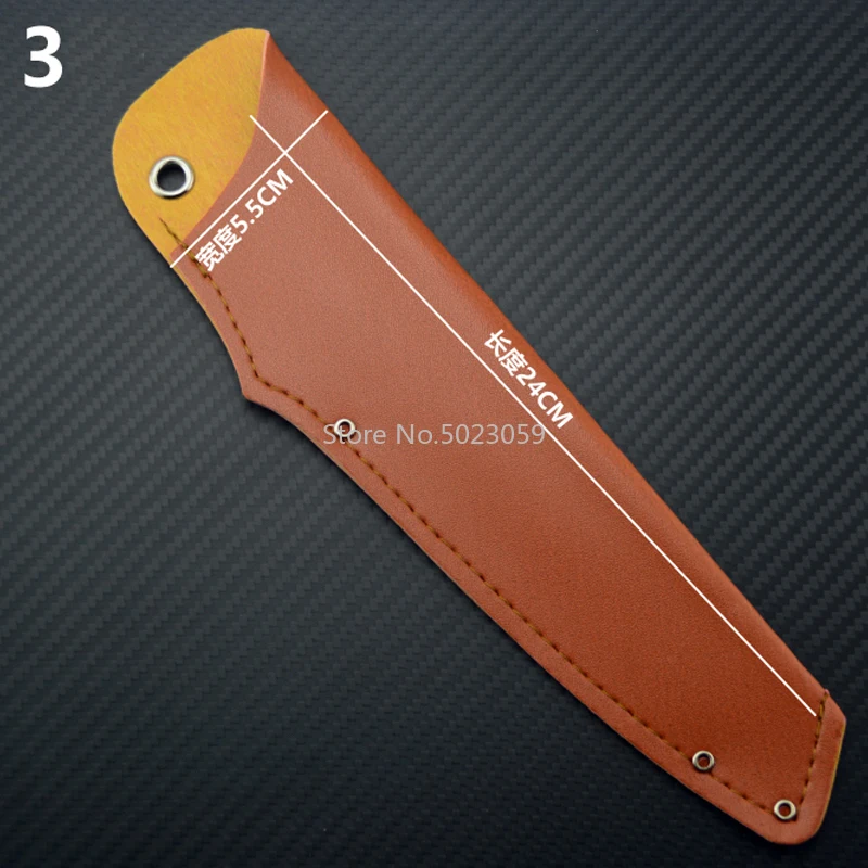 1piece Top Quality PU Leather case For DIY Knife handle material Straight knife Home Fruit knife Meat cleaver