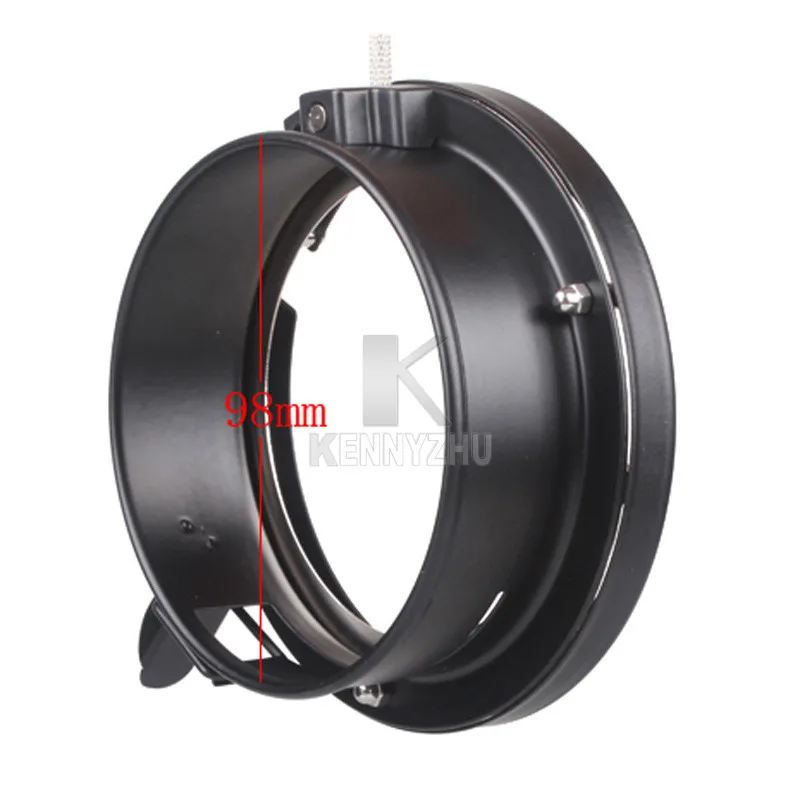 Adattatore Softbox Per Supporto Bowens - Mandrino In Metallo Argento Per Flash Studio E Monolight