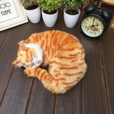 

Модель кошки для сна из полиэтилена и пуха, размер 24x20x10 см